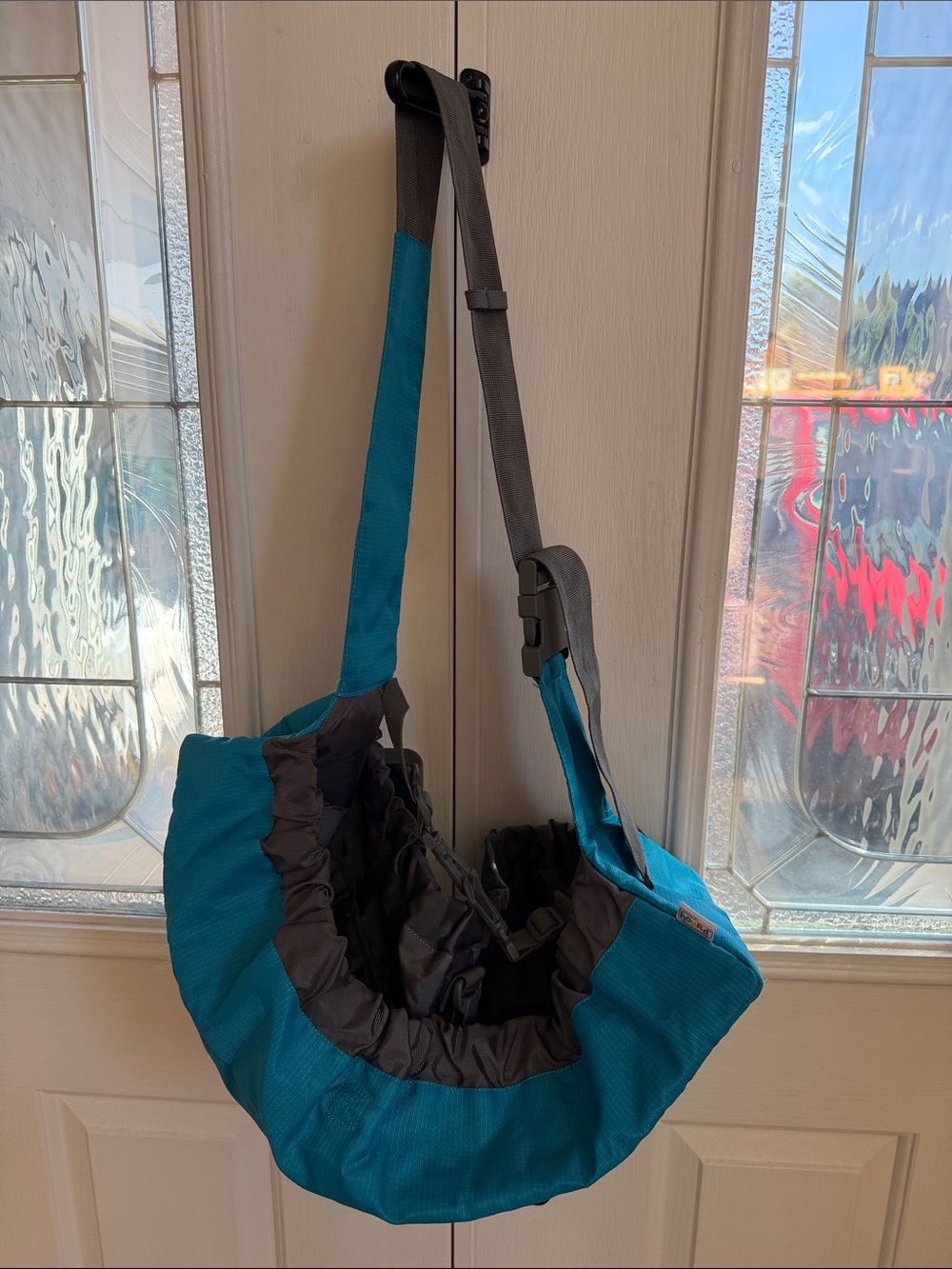 Outward Hound Blue and Gray Pet Sling Carrier